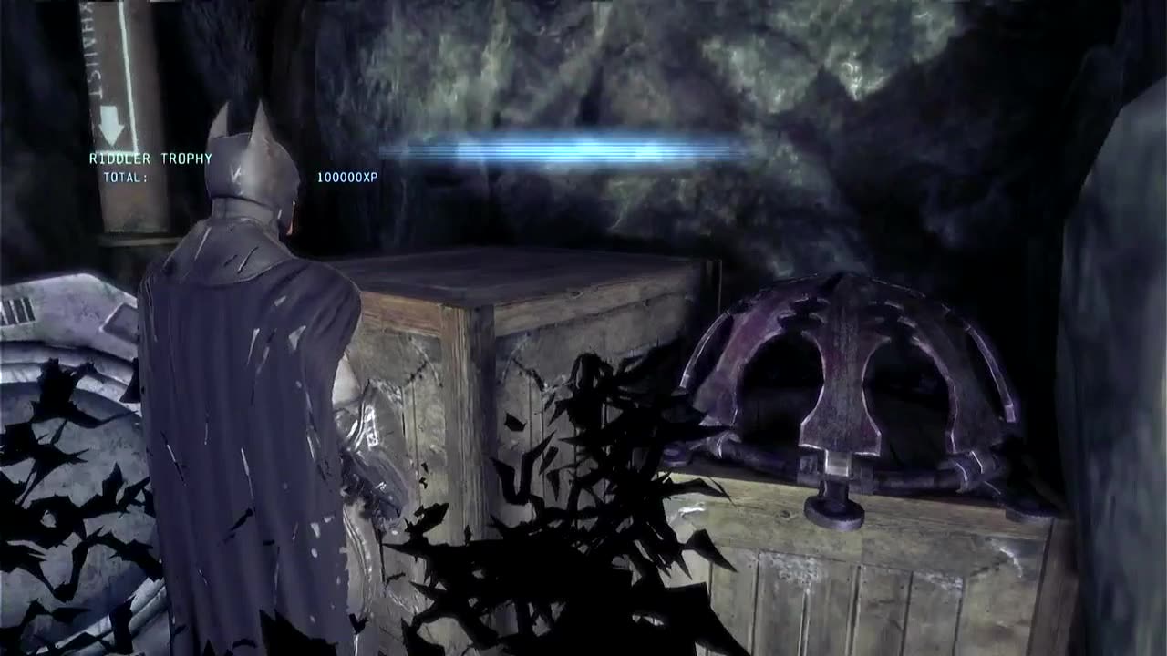 Behind Riddler's secret door