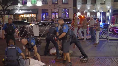 Brutal Knockout on 6th Street Austin | Street Fight Caught on Camera (4-25-2025)