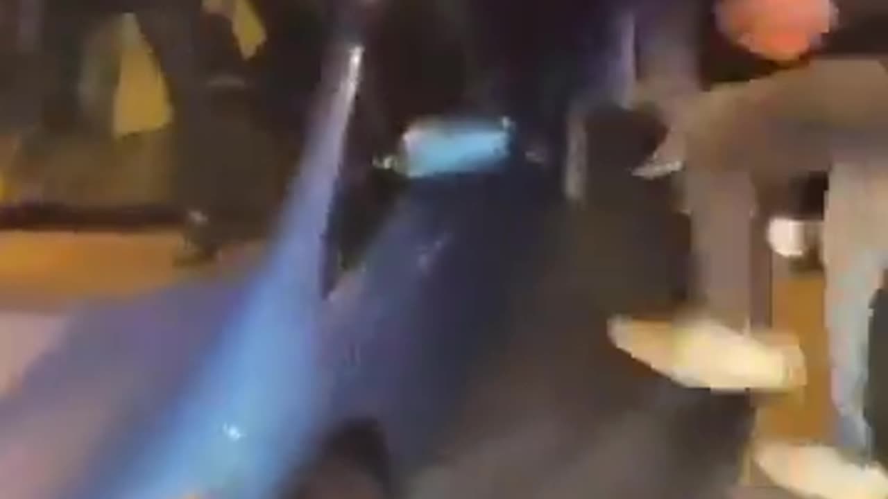 Negros destroy White man's car as he sits innit