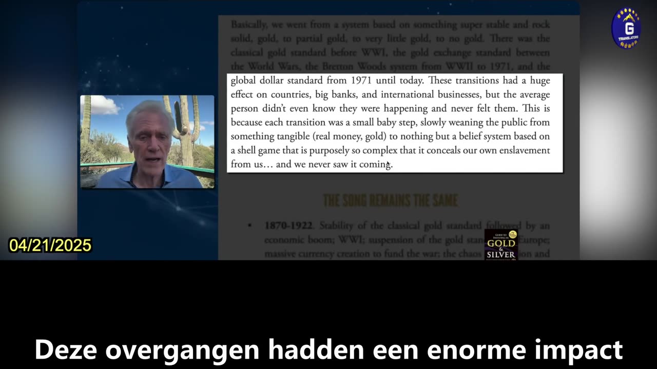 【NL】Er zijn de afgelopen 150 jaar vier verschillende wereldwijde monetaire systemen geweest