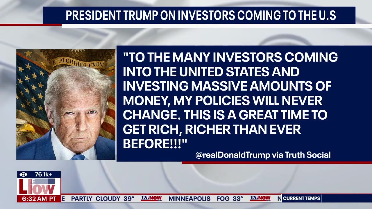 President Donald Trump responds to US jobs report