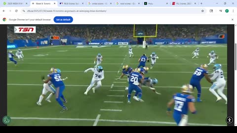 2025 WEEK 9 WINNIPEG BLUE BOMBERS VS TORONTO ARGONAUTS LIVESTREAM