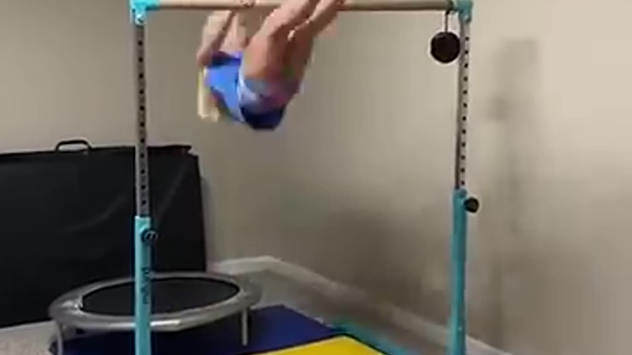 Legend says, she still hangin' there #funny #fail #gymnastics #AFV
