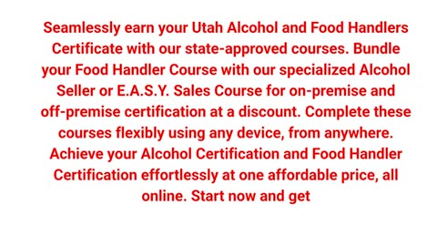 American Course Academy, LLC - Alcohol Certification Online in Sandy, Utah