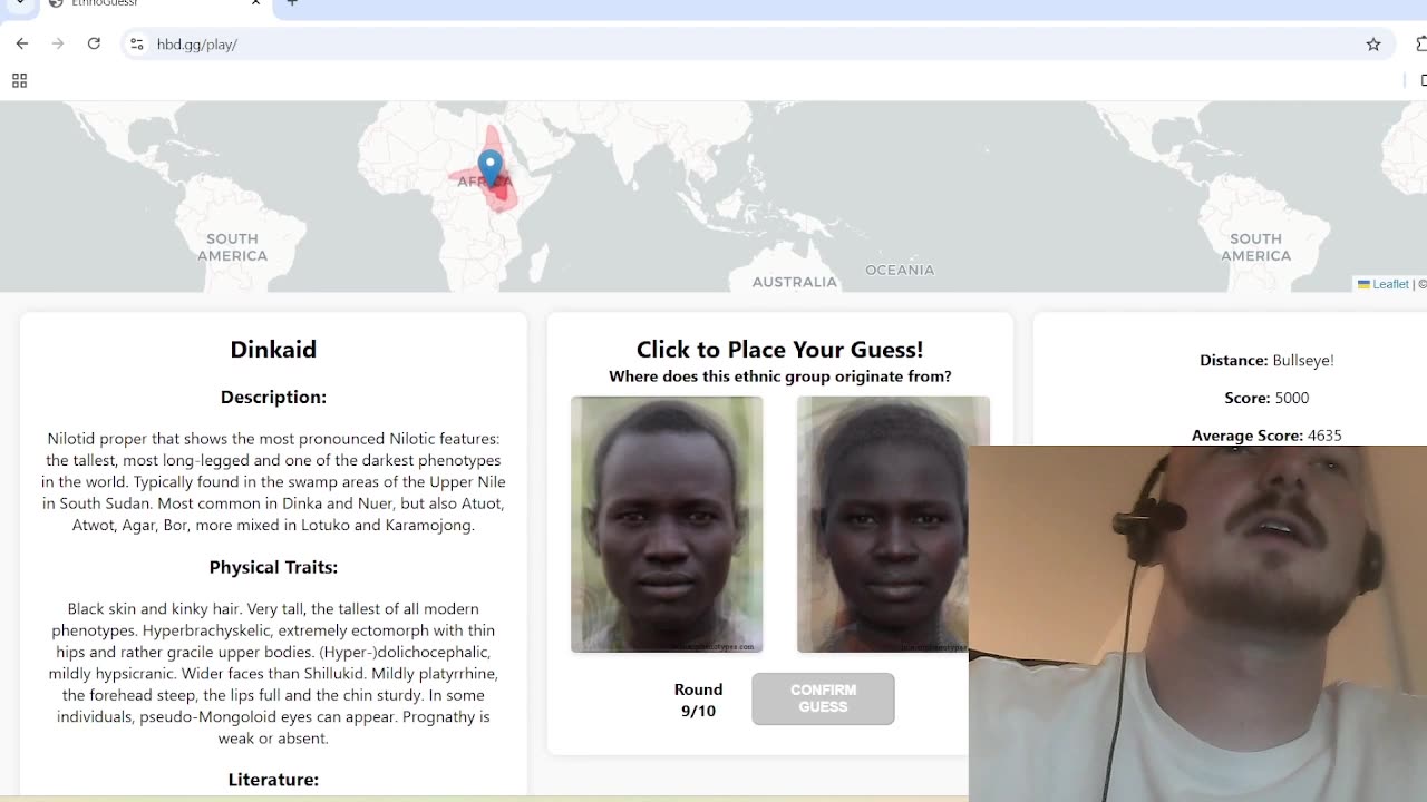 Is 9 beers deep the ideal state for racial detection?