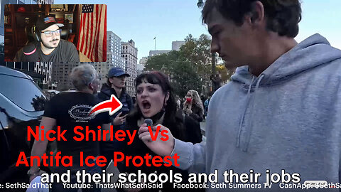 #Nick Shirley Covers #Insane #ANTIFA #ICE #Protest In #NYC Where Agents Are Surrounded