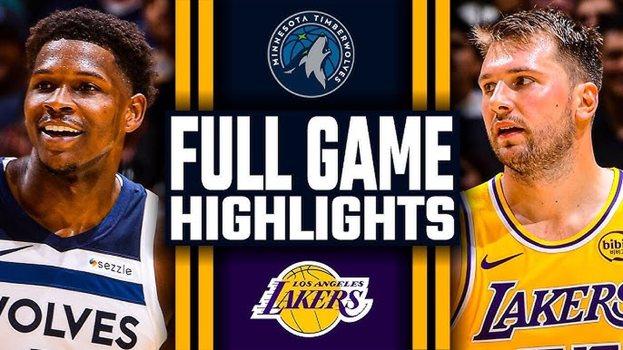 Los Angeles Lakers vs Minnesota timberwolves