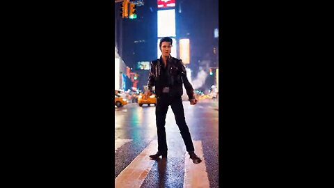 Elvis Presley dancing in New York City