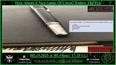 "CRACKING THE Q-CODE" ~ 'How About A Nice Game Of Chess? Follow The Pen'