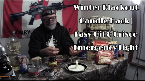 No Power? Make These Long Lasting Emergency Candles (Oil + Crisco Prepper Hack)