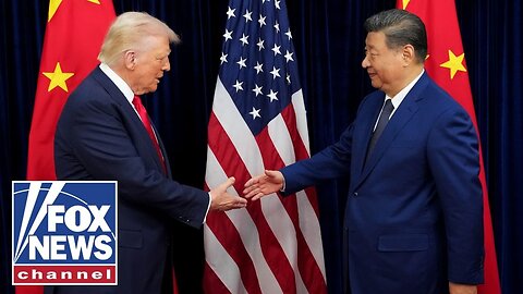 WATCH: President Trump and China's Xi Jinping shake hands