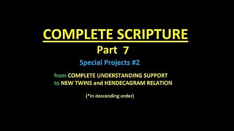 COMPLETE SCRIPTURE part 7 - Slideshow