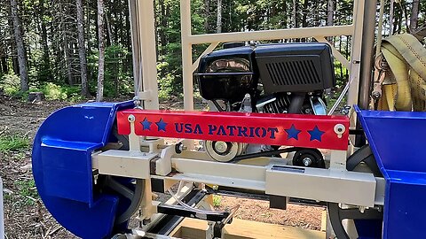 Sawmill Setup Complete | Moving Assembled Mill | Milling First Log | 4-K |