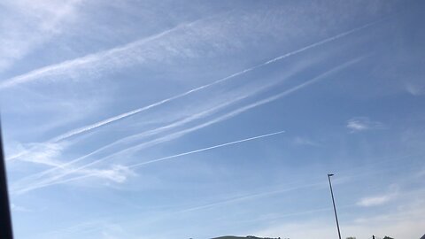 Wales sky and planes May 2025