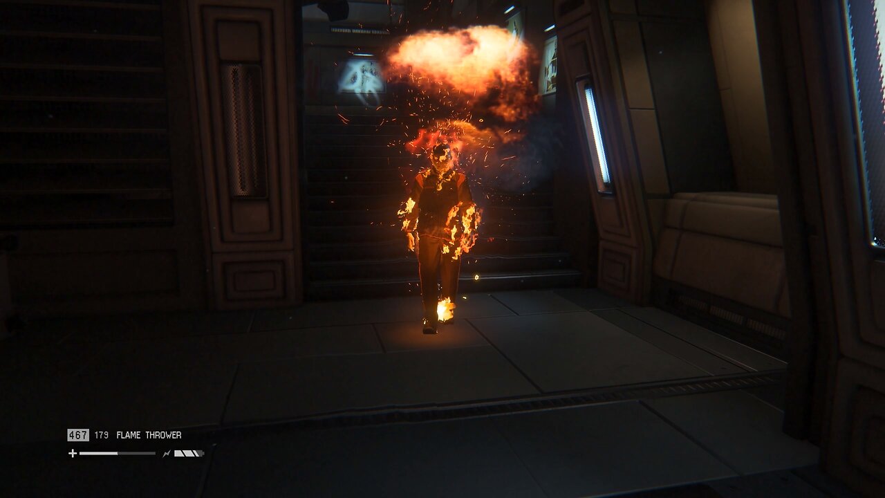 The Androids are fire retardant!!!! (Alien: Isolation)