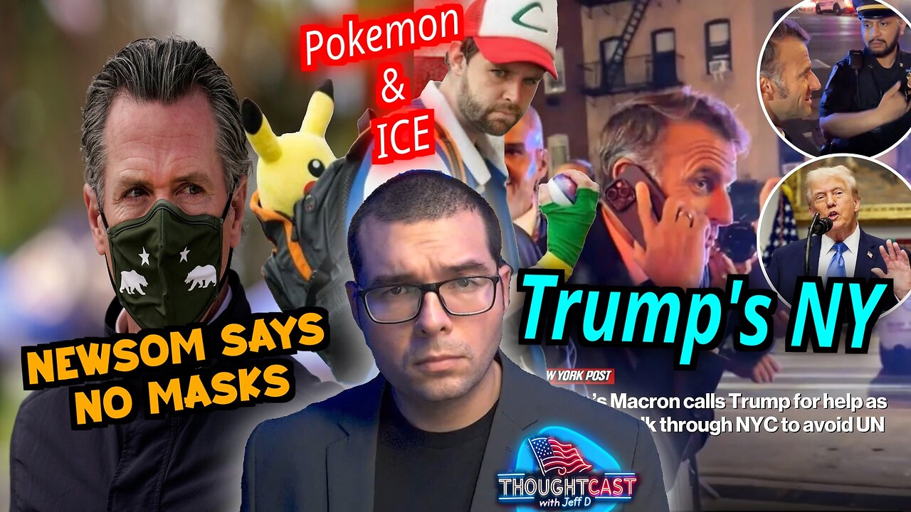 Trump speaks to UN & Takes jabs at Vax. Newsom condemns masks. ICE will "catch them all" TC 9/23/25