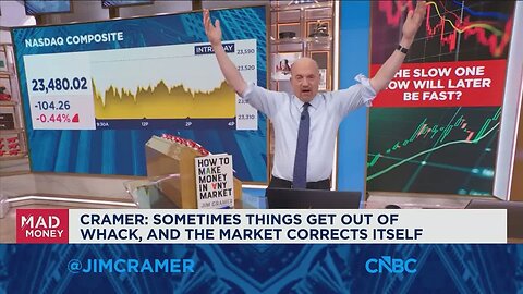 Sometimes things get out of whack and the market corrects itself, says Jim Cramer