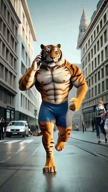 Tiger and cat best friend