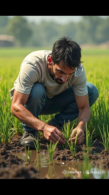 Messi working in the field