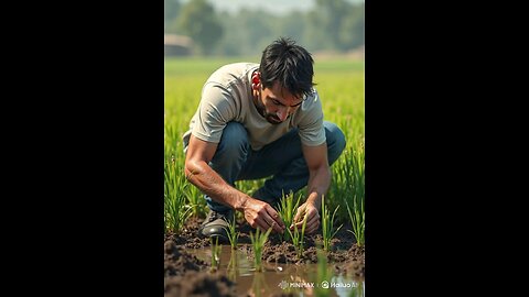 Messi working in the field