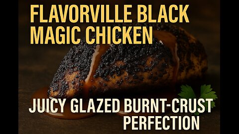 FlavorVille Black Magic Chicken | The Juiciest Glazed Burnt-Crust Bite Ever