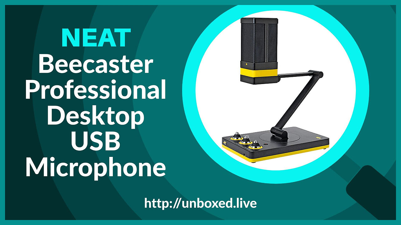 NEAT Beecaster Professional Desktop USB Microphone - PLUGHITZ Live Unboxed