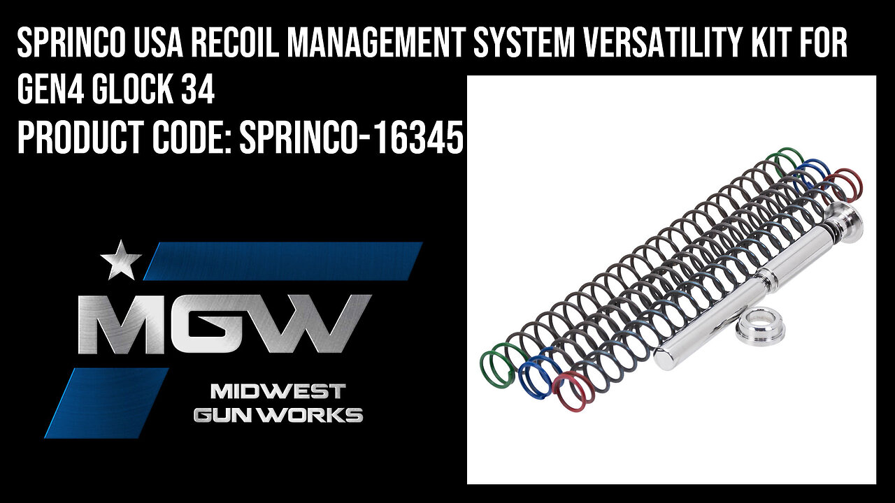 Sprinco USA Recoil Management System Versatility Kit For Gen4 Glock 34 - SPRINCO-16345