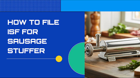 How To File ISF For Sausage Stuffer