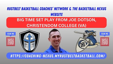 Big Time Set Play from Coach Joe Dotson, Christendom College