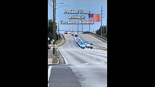 Trump arriving in Alabama!!! A little Lynyrd!