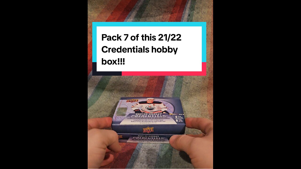 Pack 7 of this 21/22 Credentials hobby box