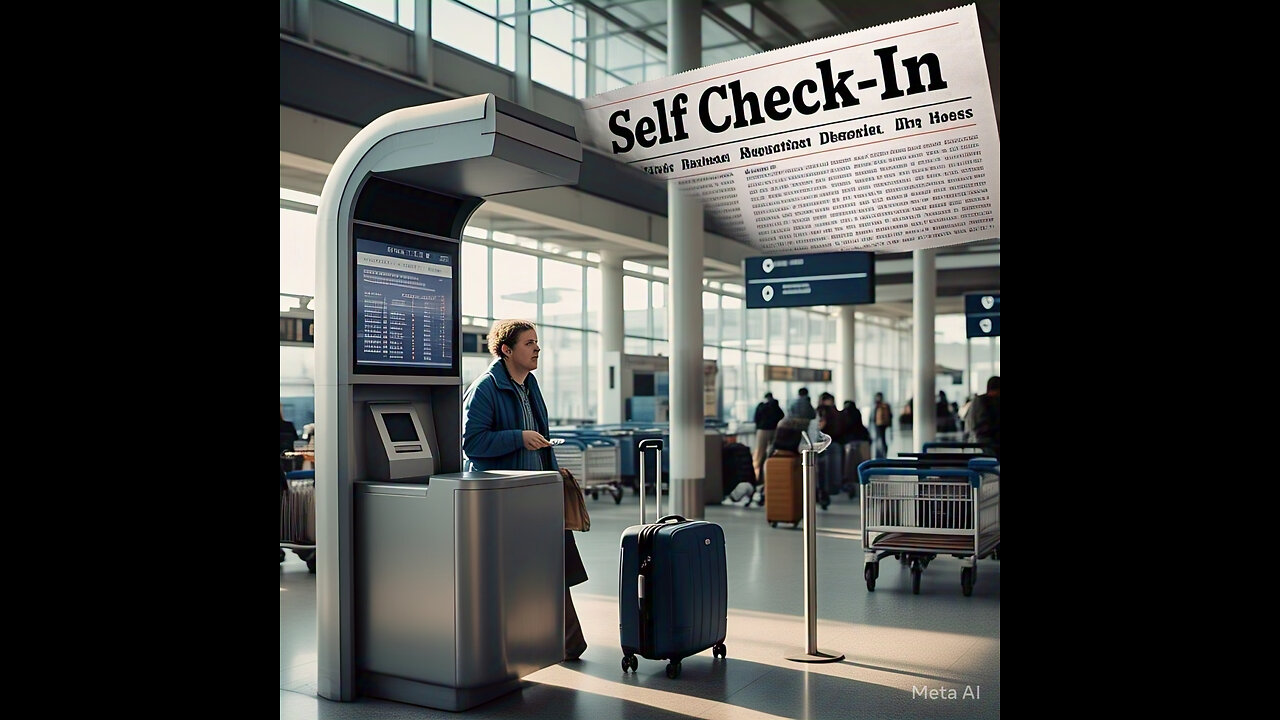 SELF CHECK IN.