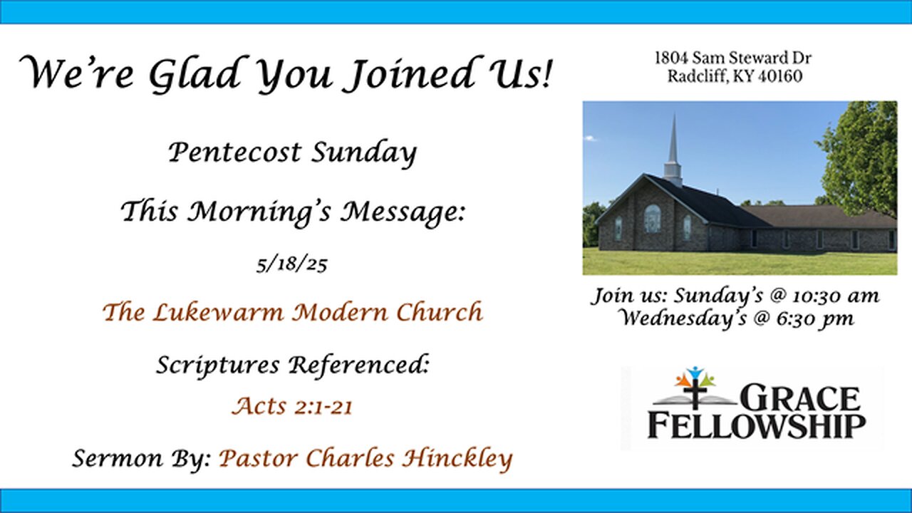 The Lukewarm Modern Church - 5/18/25