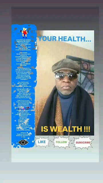 ▪︎YOUR HEALTH IS WEALTH▪︎