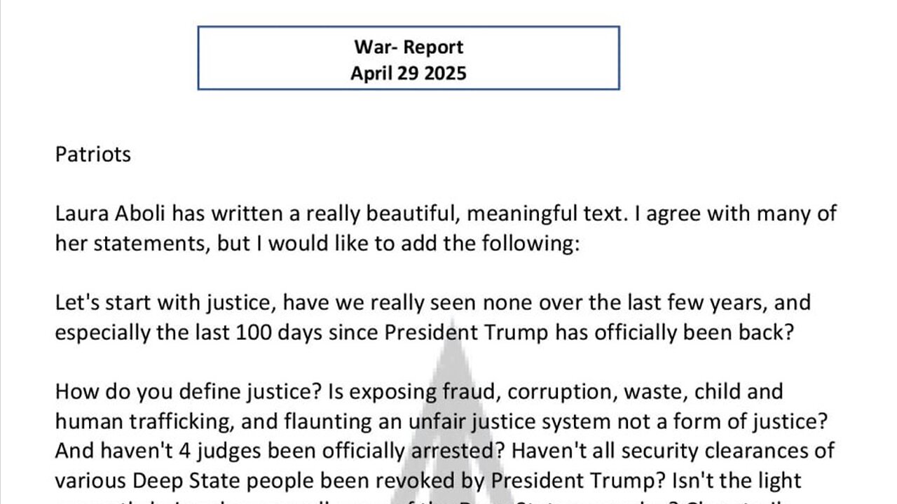 WAR REPORT - APRIL 29 2025 - WE GOT IT ALL - WE CAUGHT THEM ALL