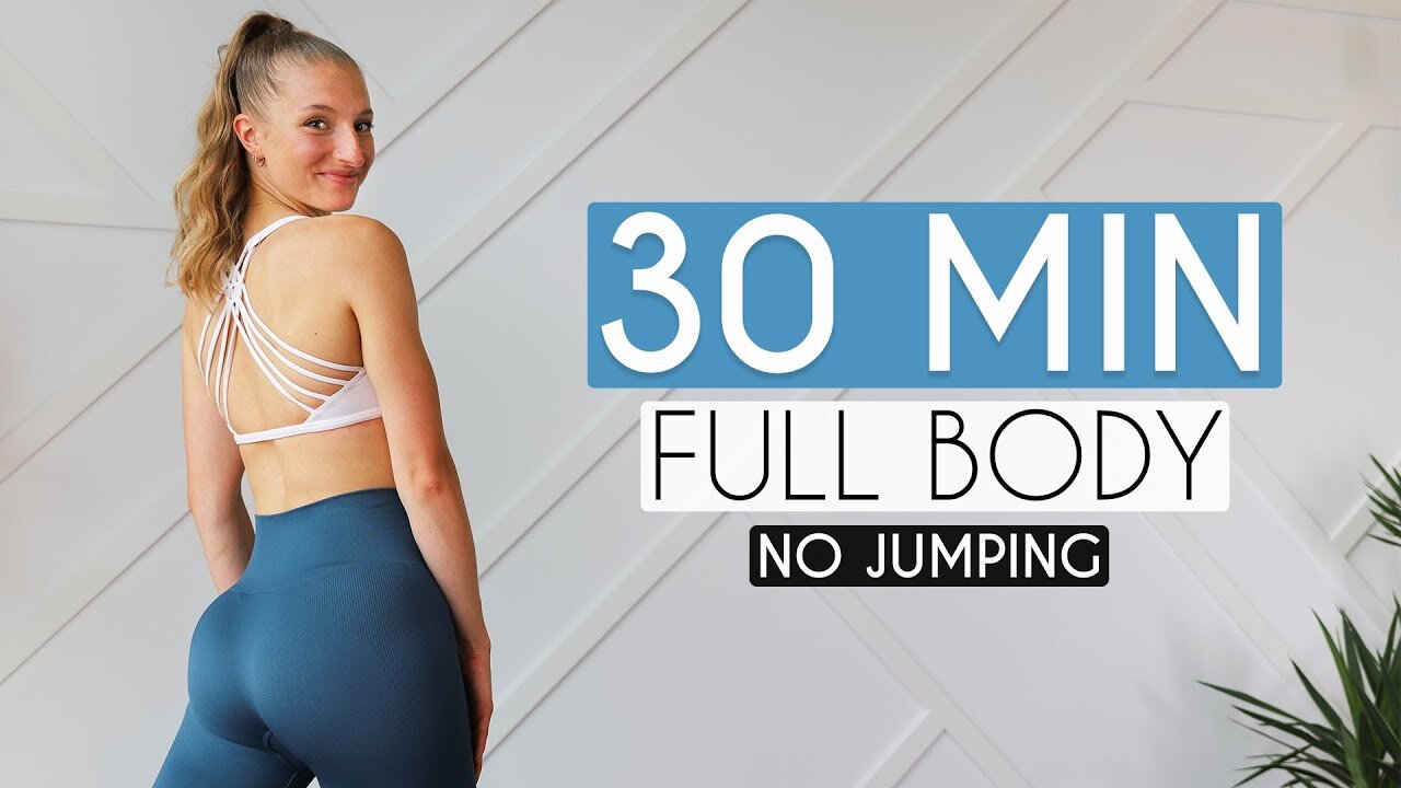 🔥 30 MIN FULL BODY HIIT - No Jumping, No Equipment | Low Impact Fat Burn 💪🏽