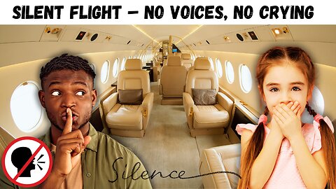 Ultra Quiet Airplane Cabin Ambience – White Noise for Sleeping & Relaxing
