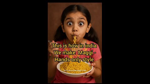 "2-Minute Maggi by hands | Mom and daughter's Fast Cooking Fun "