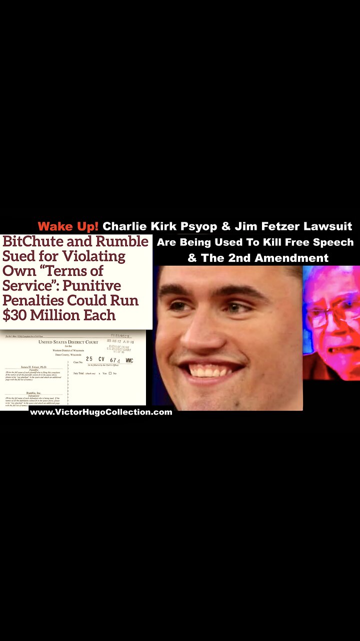 WARNING Charlie Kirk Psyop Jim Fetzer Censorship Lawsuit Are Used To Kill Free Speech 2nd Amendment