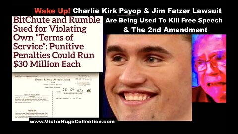 WARNING Charlie Kirk Psyop Jim Fetzer Censorship Lawsuit Are Used To Kill Free Speech 2nd Amendment