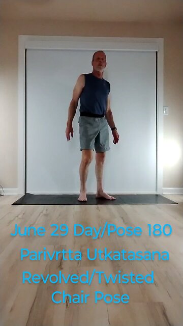 Parivrtta Utkatasana / Revolved Twisted Chair Pose
