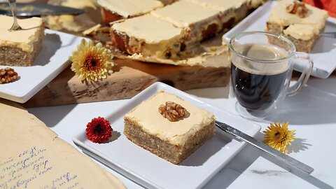 Walnut Cake Agnes (Agnesa). From My Mom's Old Notebook