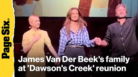 James Van Der Beek's family joins cast of 'Dawson's Creek' for cancer fundraiser 