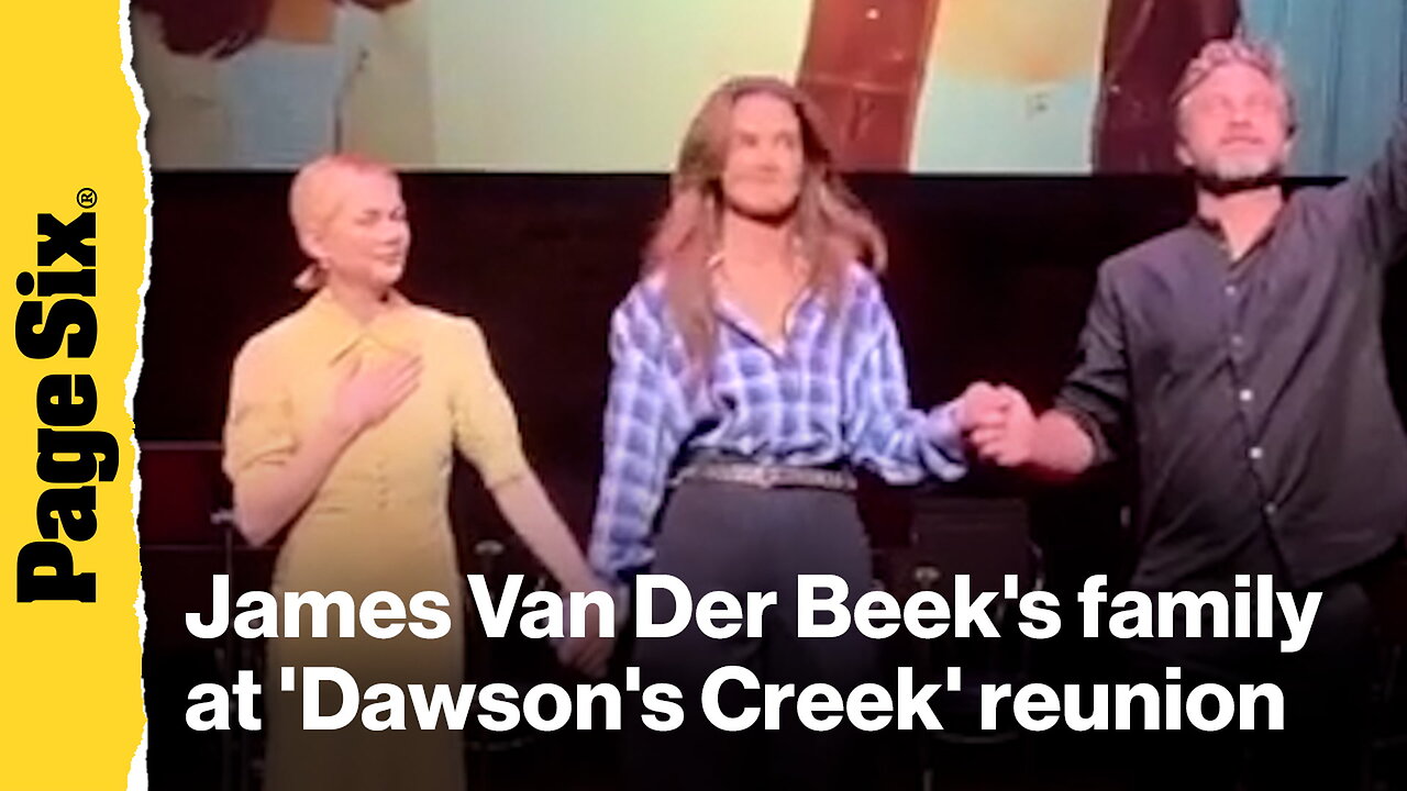 James Van Der Beek's family joins cast of 'Dawson's Creek' for cancer fundraiser