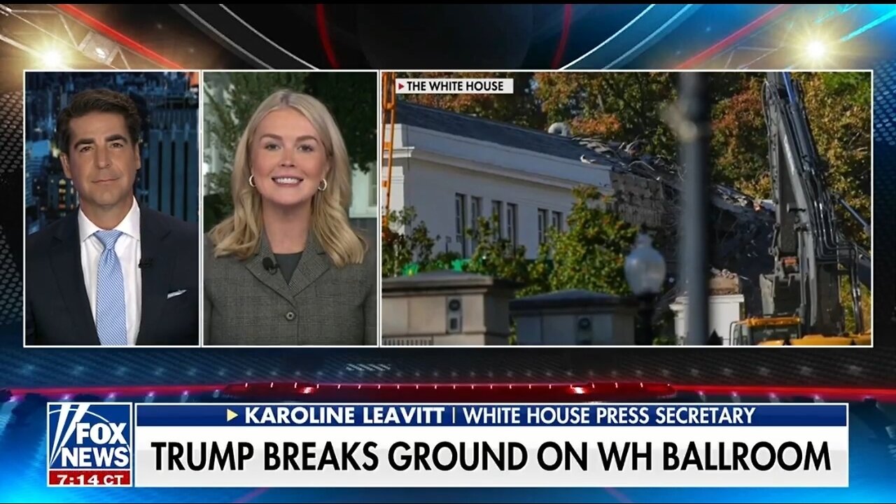 Karoline Leavitt: Trumps Ballroom Is Getting Fake Outrage