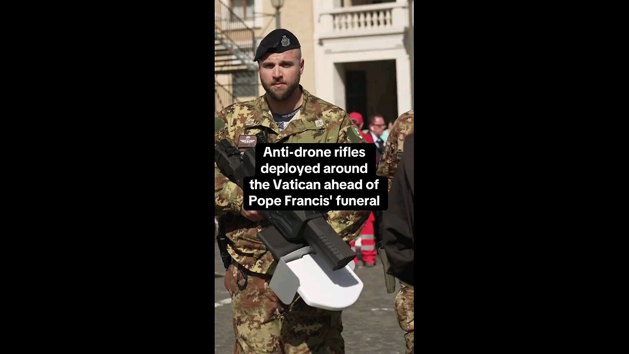 Italian Military Prepares With Anti Drone Rifles Ahead Of Pope Francis