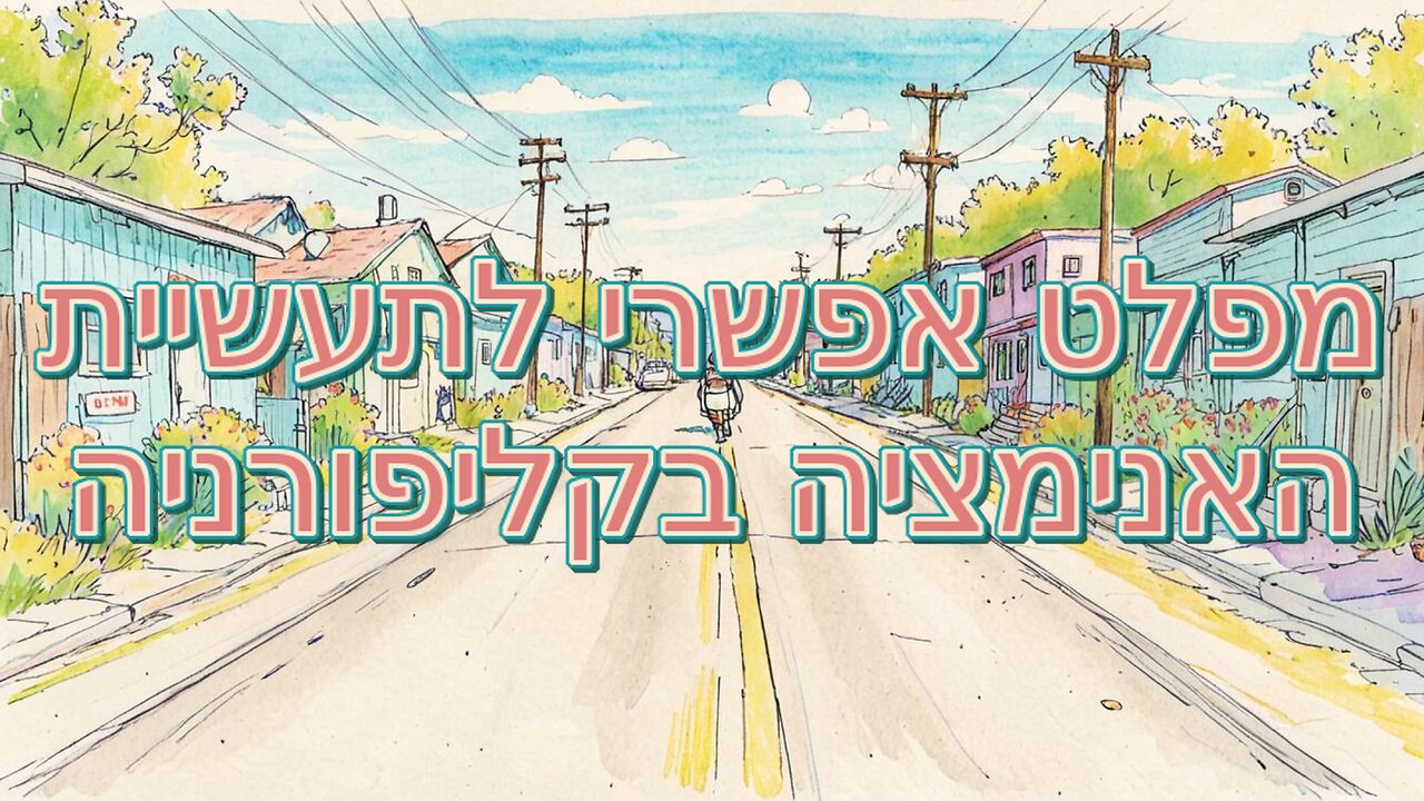 מפלט אפשרי לתעשיית האנימציה בקליפורניה