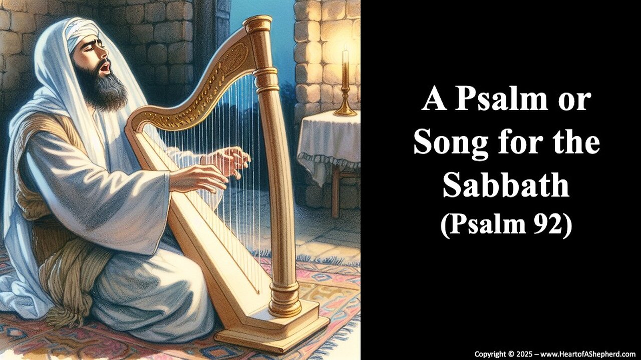 “A Psalm or Song for the Sabbath” (Psalm 92), from www.HeartofAShepherd.com