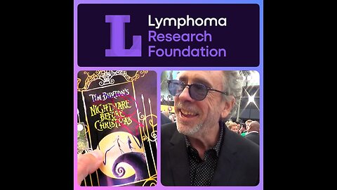 TIM BURTON ⭐ signs The Nightmare Before Christmas 🎅 DVD for charity : Lymphoma Research Foundation 💜