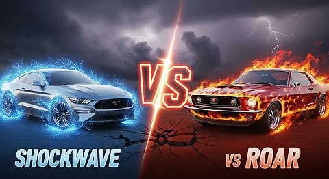 Shockwave vs. Roar: Electric Mustang vs. Classic Muscle Beast!